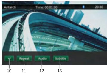 CLARION NX501E - Showing video files Player mode screen - 2