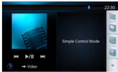 CLARION NX501E - iPod Video List mode screen - 3