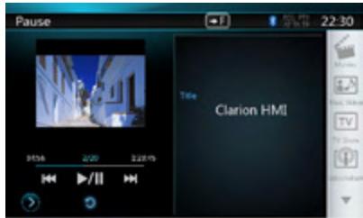 CLARION NX501E - iPod Video Rear Source ID3 Mode - 1
