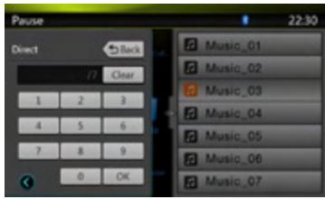CLARION NX501E - Searching with the Track Number - 1
