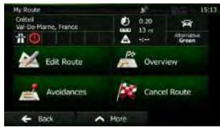 CLARION NX501E - Menu - 2