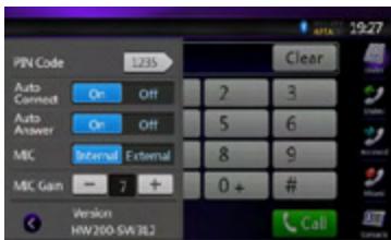 CLARION NX501E - Confirming Bluetooth Information and setting Pass Key - 1