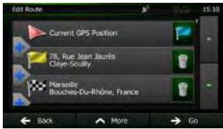 CLARION NX501E - Create Route - 1