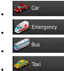 CLARION NX501E - Changing the vehicle used in route planning - 5