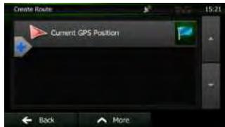 CLARION NX501E - Create Route - 2