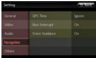 CLARION NX501E - Navigation Setup Menu - 1