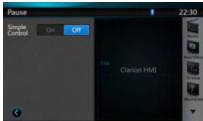 CLARION NX501E - iPod Video List mode screen - 2