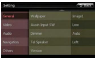 CLARION NX501E - General Setup Menu - 2