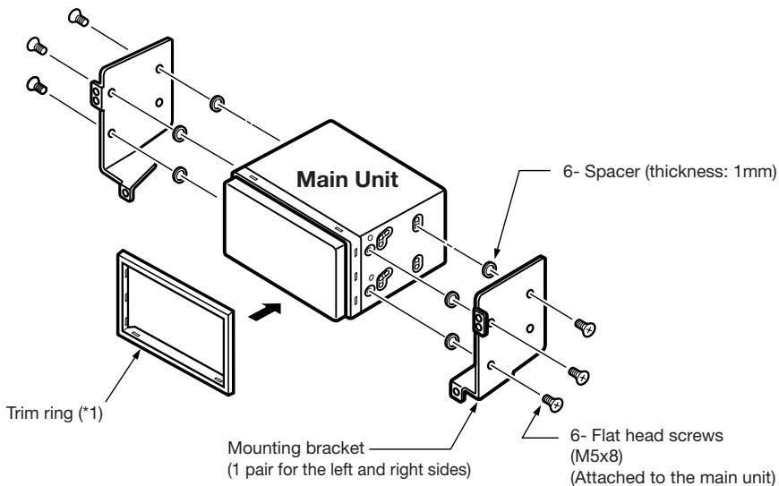 CLARION NX501E - Installing the Main Unit in NISSAN Vehicle - 1