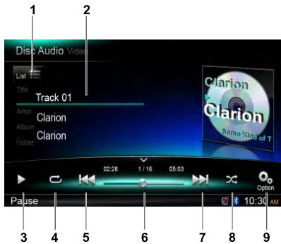 CLARION NX502E, NX 502 ETRK - CD Playback - 1