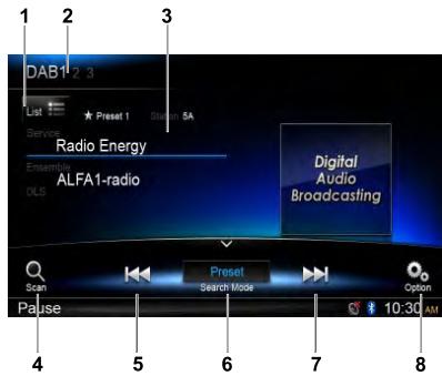 CLARION NX502E, NX 502 ETRK - DAB Operations - 1