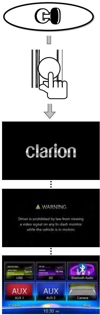 CLARION NX502E,  NX 502 ETRK - [RESET] Button - 1