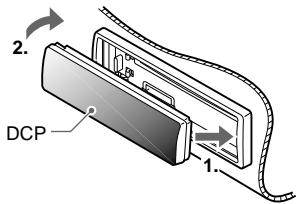 CLARION DB338RB - Inserimento del frontalino estraibile - 1