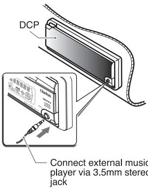 DCP Connect external music player via 3.5mm stereo jack