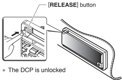 [RELEASE] button * The DCP is unlocked