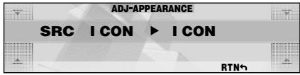 ADJ-APPEARANCE SRC I CON ► I CON RTN
