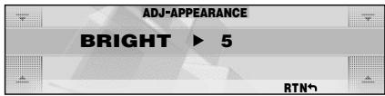 ADJ-APPEARANCE BRIGHT ▶ 5 RTN↑