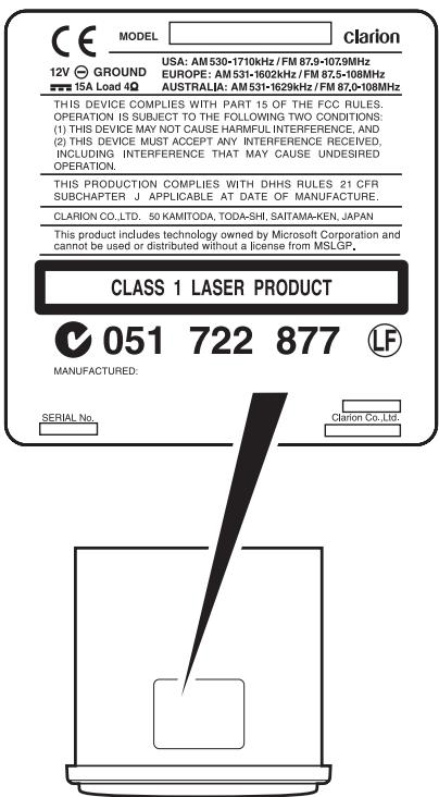 CLARION M109 - ADVARSEL. - 1