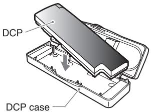 CLARION M275 - Storing the DCP in the DCP case - 1