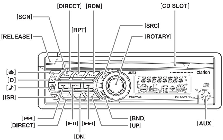 CLARION M275 - MAIN UNIT / APPAREIL PRINCIPAL / APPARECCHIO PRINCIPALE / UNIDAD PRINCIPAL - 1