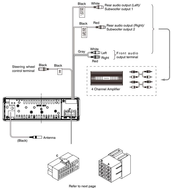 CLARION CZ202ER - 7) Wiring and Connections - 1