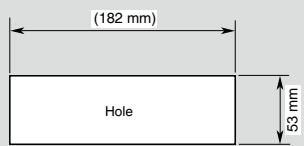 CLARION CZ202ER - - Console opening dimensions - 1