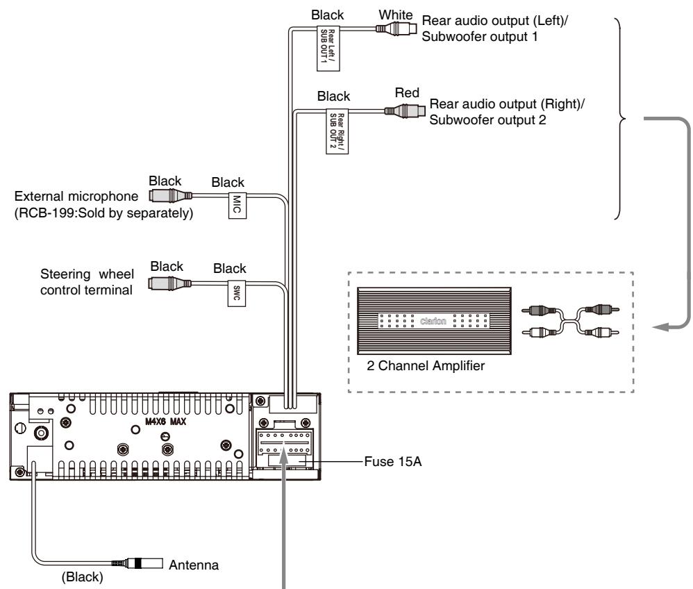CLARION CZ301E - 7) Wiring and Connections - 1
