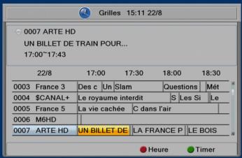 SAGEMCOM TWIN 830 HD,  TWIN830T HD - Accéder au Guide électronique des programmes - 1