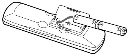 ONKYO DV-SP303 - Installing the Batteries - 2