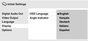 ONKYO DV-SP303 - Setting the language of this player's on-screen displays - 4