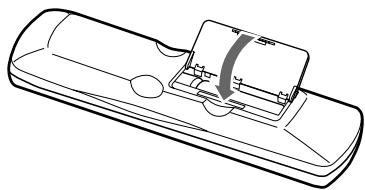 ONKYO DV-SP303E - Installing the Batteries - 3