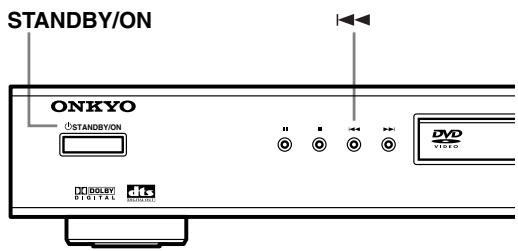 ONKYO DV-SP303E - Switching the video output to interlace using the front panel controls - 1