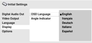 ONKYO DV-SP402E - Setting the language of this player's on-screen displays - 4