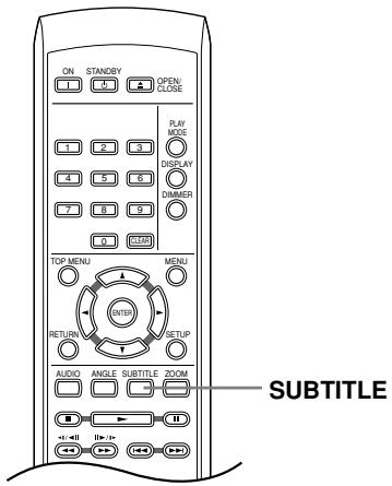 ONKYO DV-SP402E - Switching subtitles - 1