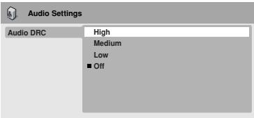 ONKYO DV-SP402E - Audio Settings menu - 5