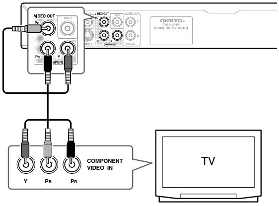 ONKYO DV-SP404 - Using Component Video - 1