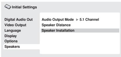 ONKYO DV-SP502E - Default settings: L/R: Large, C: Large, LS/RS: Large, SW: On - 1