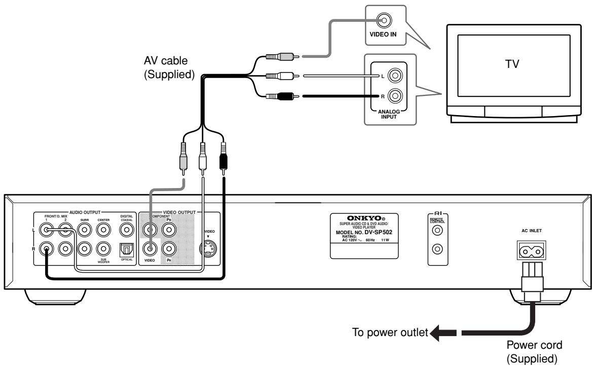 ONKYO DV-SP502E - Basic Setup - 1