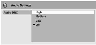 ONKYO DV-SP502E - Audio Settings menu - 4