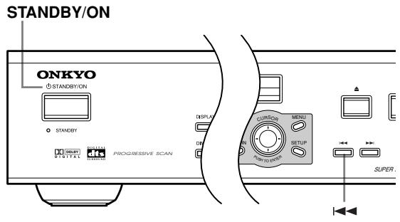 ONKYO DV-SP502E - Switching the video output to interlace using the front panel controls - 1