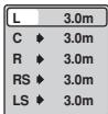 ONKYO DV-SP502E - Use the ▲/▼ (cursor up/down) to select a speaker. - 2