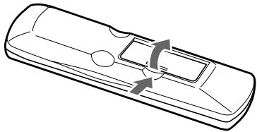 ONKYO DV-SP503E - Open the battery compartment, as shown. - 1