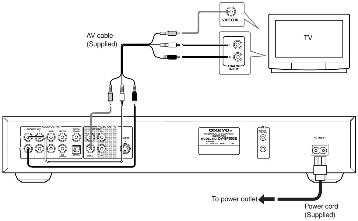 ONKYO DV-SP503E - Basic Setup - 1
