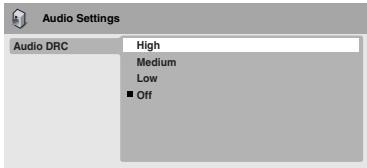 ONKYO DV-SP503E - Audio Settings menu - 5