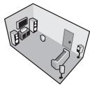 ONKYO DV-SP503E - Use the ▲/▼ (cursor up/down) to select a speaker. - 3