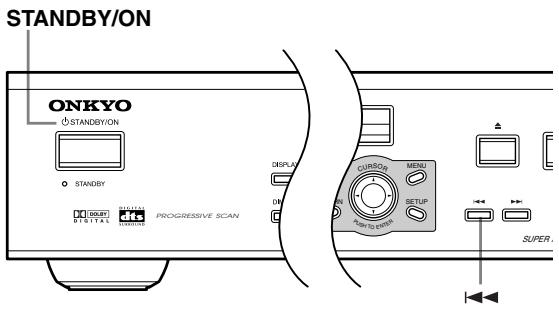 ONKYO DV-SP503E - Switching the video output to interlace using the front panel controls - 1