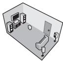 ONKYO DV-SP503E - Use the ▲/▼ (cursor up/down) buttons to select a speaker. - 3