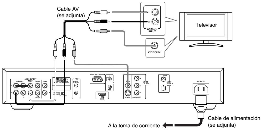 ONKYO DV-SP504 - Conexiones sencillas - 1
