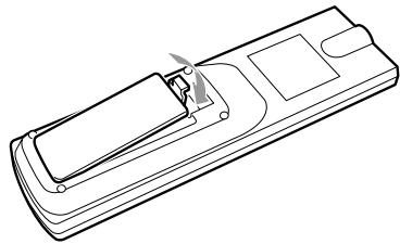 ONKYO DV-SP406 - Close the battery compartment. - 1
