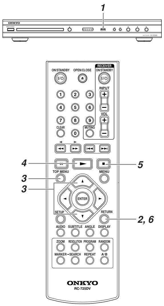ONKYO DV-SP406 - Using an USB Flash Drive (European &amp; Other models only) - 1